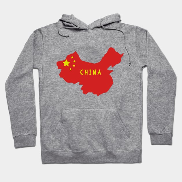 China map flag Hoodie by maro_00